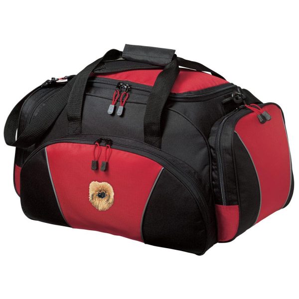 Pekingese Embroidered Duffel Bags For Sale - Image 4